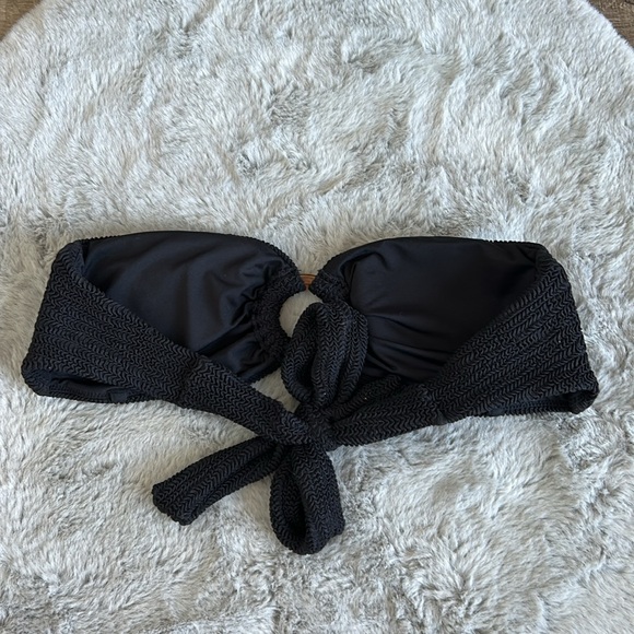 Monday Swimwear Costa Rica Bandeau Crinkle Bikini Top M - Picture 6 of 7